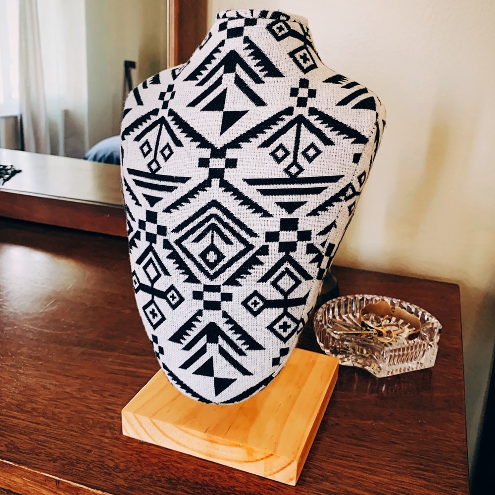 Tribal Print Necklace Display Stand